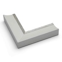 8027 - 1-3/4" WHITE W/ SILVER LIP