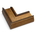 8040 - 2-3/4" ANT. GOLD W/ BLACK RUB