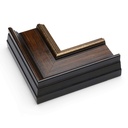 8042 - 2-3/4" BROWN W/ GOLD LIP