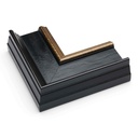 8043 - 2-3/4" BLACK W/ GOLD LIP