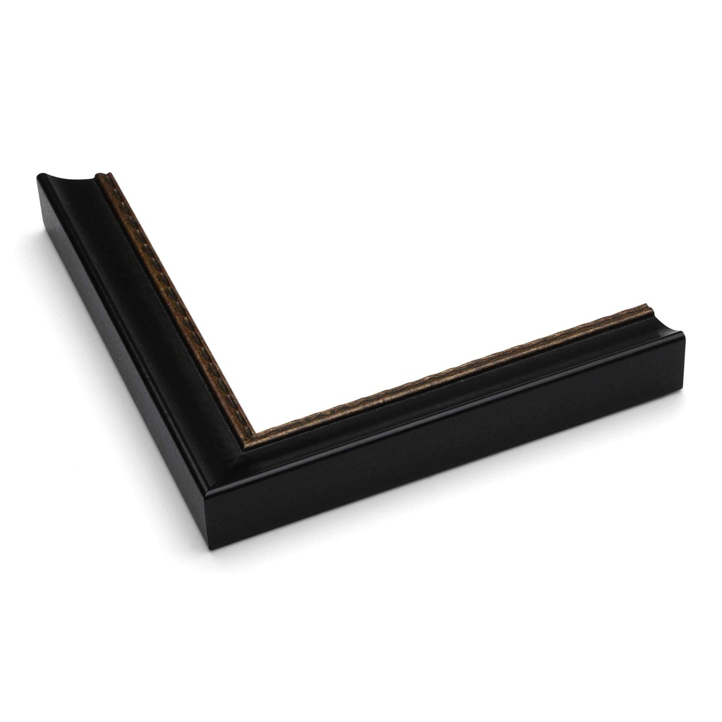 8048 - 1" BLACK W/ GOLD