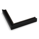 8049 - 1"  BLACK W/SILVER