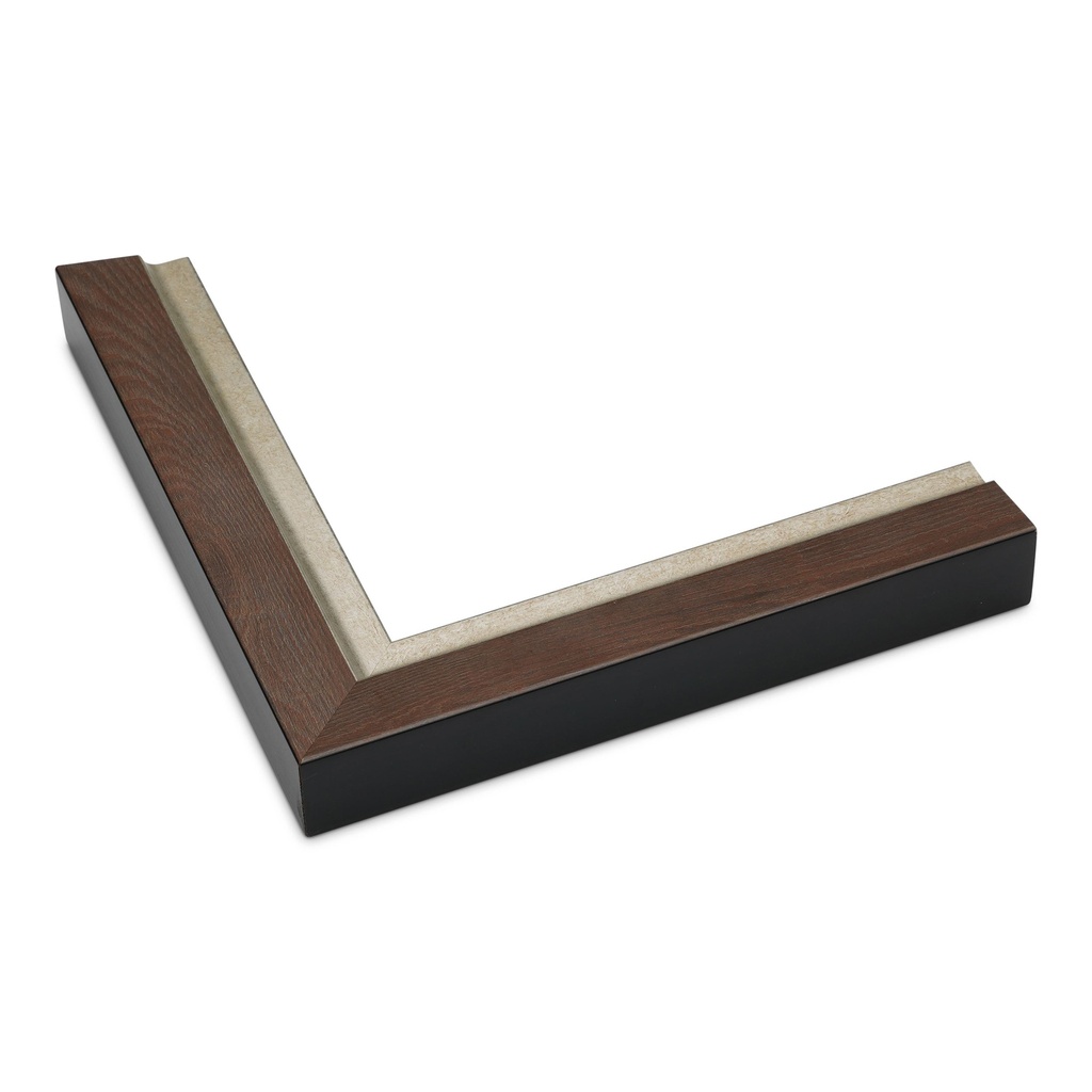 ~DISCONTINUED~ - 9054 - 1-1/8" LIGHT WALNUT W/ SILVER