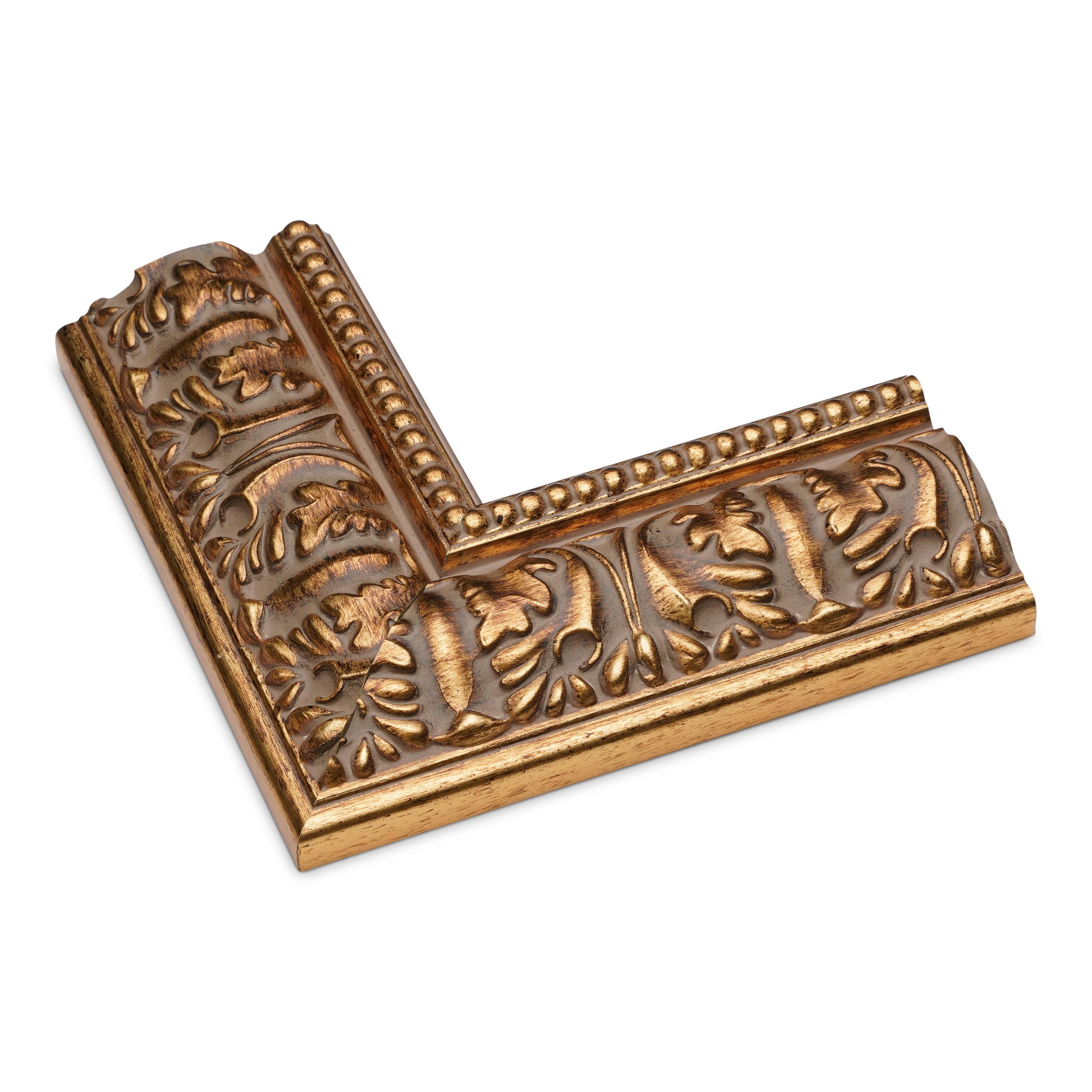 ~DISCONTINUED~ - M203-20 - 2-3/8" ORNATE GOLD - KC Only