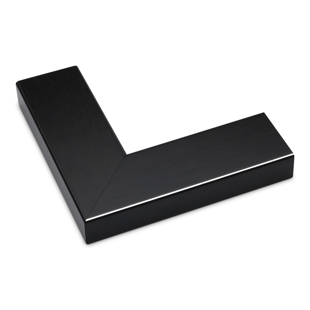 M267-28 1-7/8" CHARCOAL W/ SIL. EDG