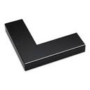 ~DISCONTINUED* - M267-28 - 1-7/8" CHARCOAL W/ SILVER EDGE