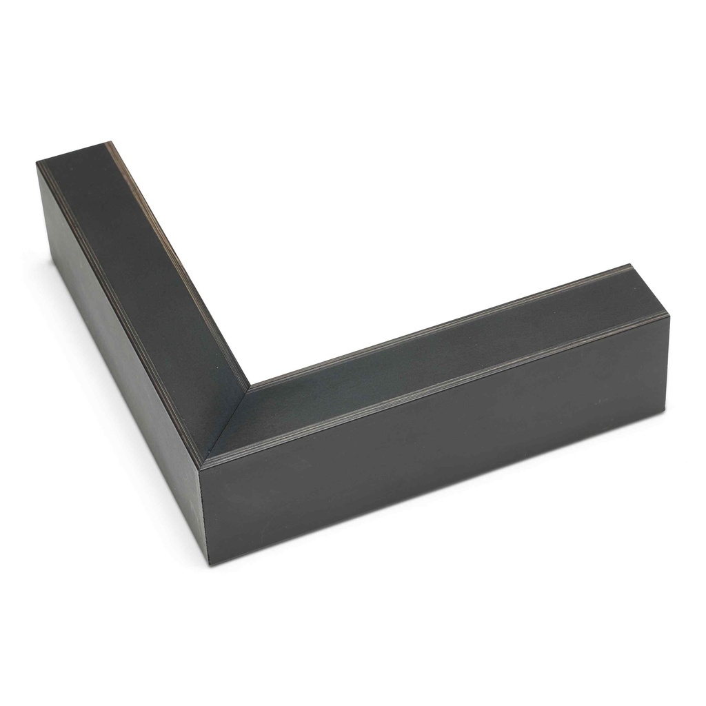 M330-19 - 1" BLACK/LIGHT BROWN LINE/SHADOWBOX