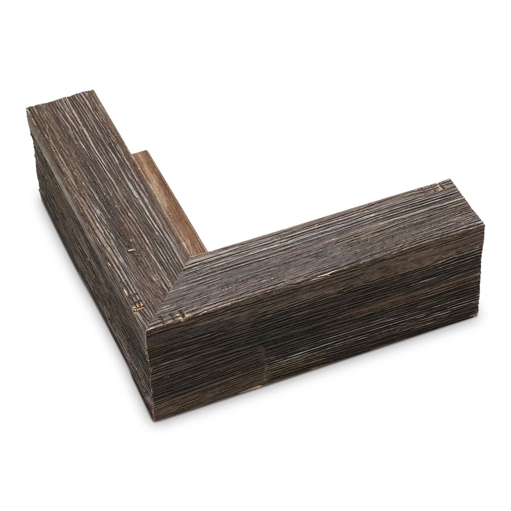 M361-125 - 1-5/8" DEEP DARK BROWN BARNWOOD FLOATER