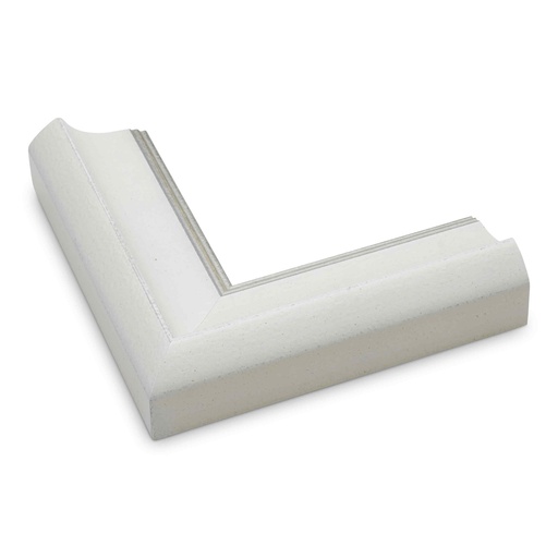 [2824] 2824 - 2"  ANT.WHITE W/SILVER LIP