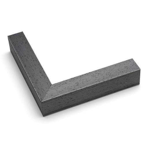[3244] 3244 - 1"  SILVER W/RIDGES