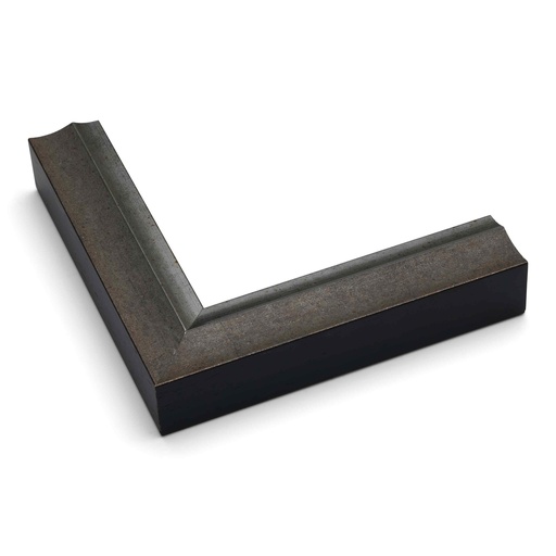 [2542] 2542 - 1-1/4 DARK GREY W/SIL. LIP